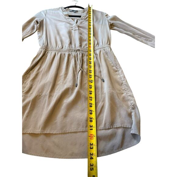 Vince Women's Cafe Ole Tunic Dress Size M, Pockets, Button Closure, Long Sleeves - Picture 9 of 12